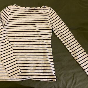 JCrew Artist Striped Long Sleeve Top